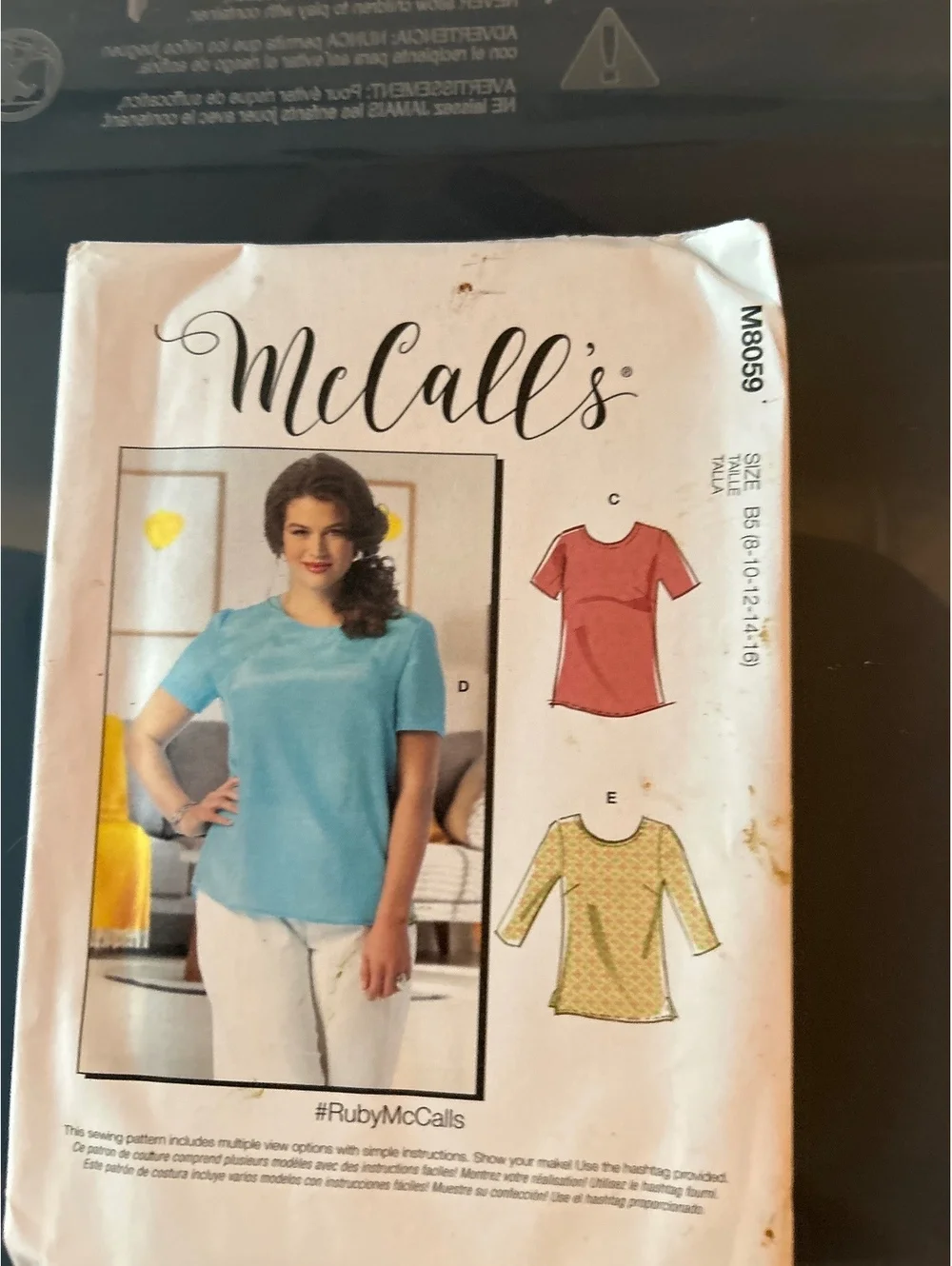 McCall's M8059 Sewing Pattern for Women's Tops Size 6-14